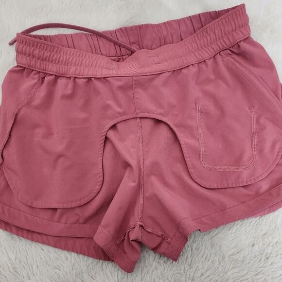 Lululemon Stroll At Sundown Short 3" Athletic Shorts In Cherry Tint - Picture 5 of 10
